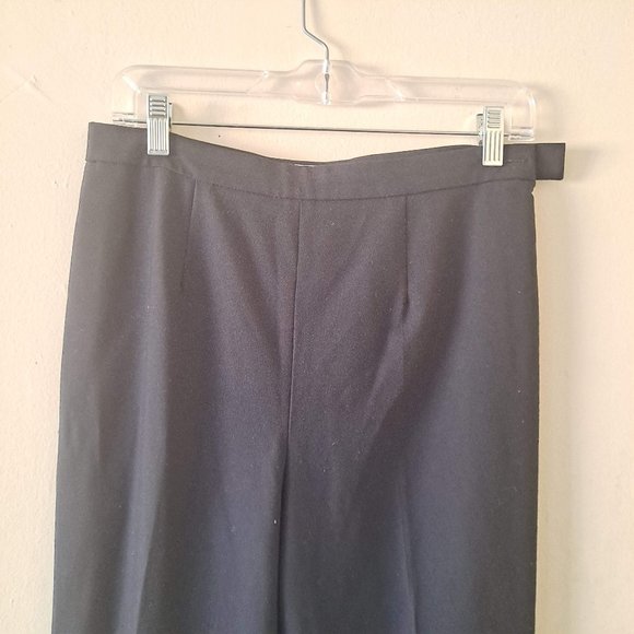 Margaret M Black Ankle Pants with Slits -| Size 8 - Picture 3 of 6